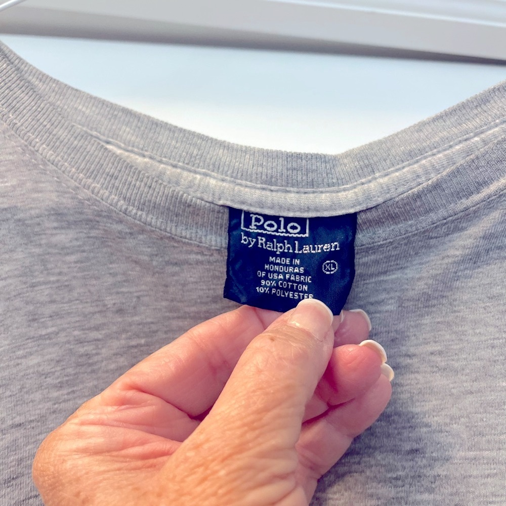 Polo by Ralph Lauren Men's Gray and Tan T-Shirts - Picture 5 of 5